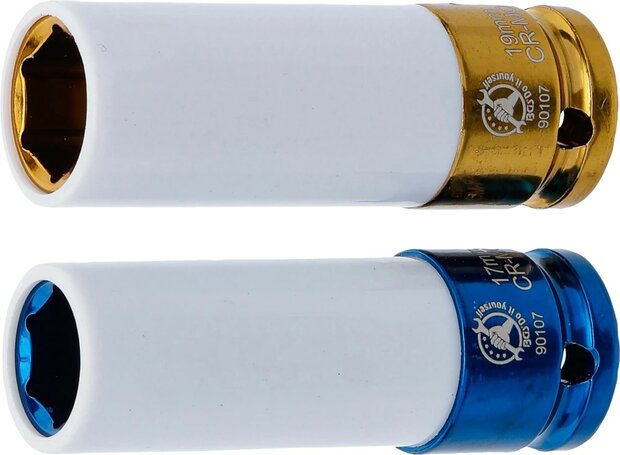 Kraft-Schoneinsatz-Satz Antrieb innenvierkant 12,5 mm (1/2) SW 17 / 19 mm 2-tlg