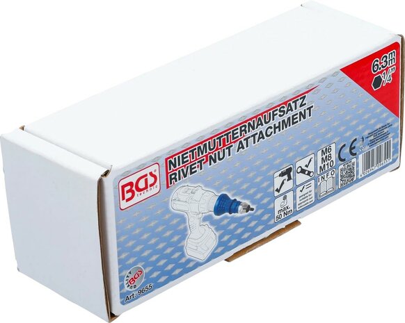 Nietmutternaufsatz M6 / M8 / M10