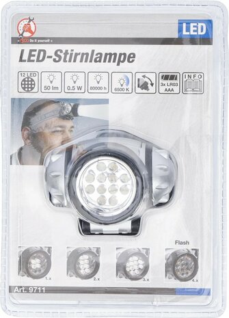 LED-Stirnlampe 12 LED
