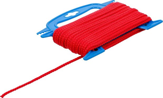 Kunststoff-Seil / Allzweckseil 4 mm x 20 m rot