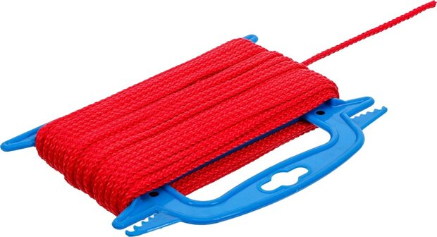 Kunststoff-Seil / Allzweckseil 4 mm x 20 m rot