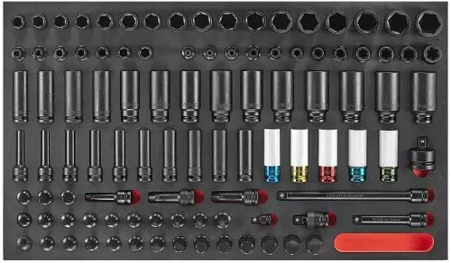 Jumbo Black Edition Werkzeugwagen mit 8 Schubladen und 607-teiligem Werkzeugsatz