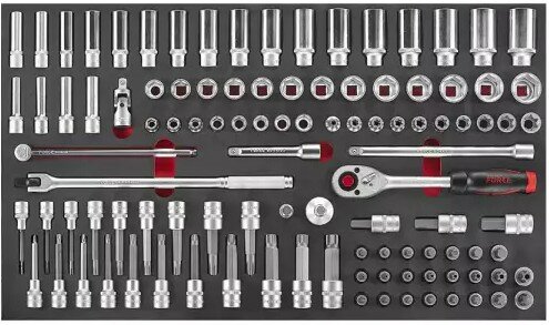 Jumbo Black Edition Werkzeugwagen mit 8 Schubladen und 607-teiligem Werkzeugsatz