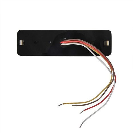 Rucklicht 12 24V 3 Funktionen 135x38mm LED mit Halter schwarz