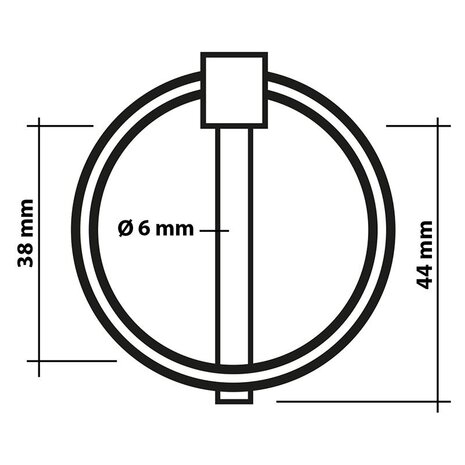 Splintstift 6mm mit Ring