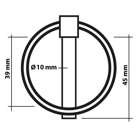 Splintstift 10mm mit Ring
