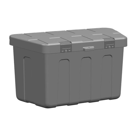 Aufbewahrungsbox Deichsel Kunststoff 320 x 630 x H355mm inkl. M-S