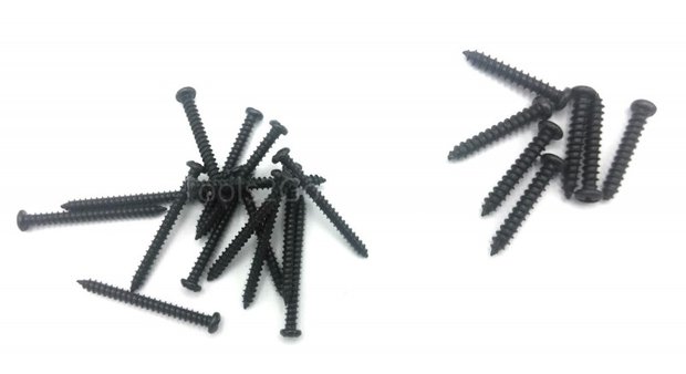 750 x Linsen-Blechschrauben schwarz Karosserieschrauben Sortiment