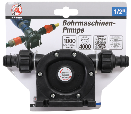 Bohrmaschinen-Pumpe 1/2 1000 l/h