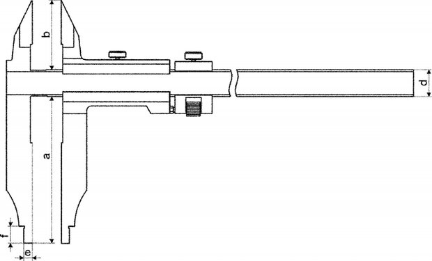 Passer Schlitten mit Backen 250 mm