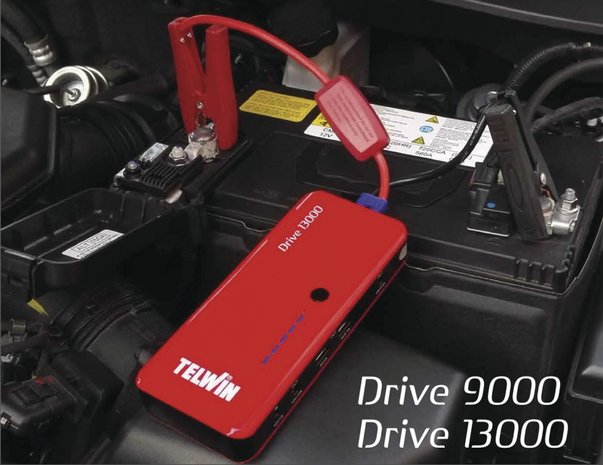Lithium-Booster und Starthilfe Drive-9000