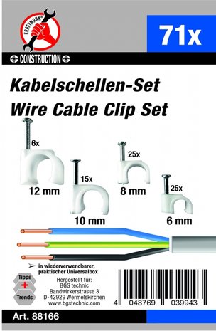 71-teiliges Kabelklemmen-Set