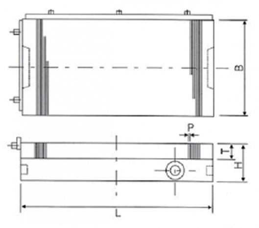 Rechteckigen Permanentmagnet 400x200mm