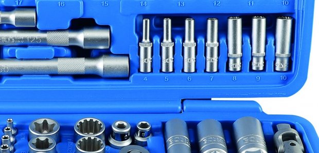 Steckschlüssel-Satz Gear Lock Antrieb 6,3 mm (1/4) / 10 mm (3/8) / 12,5 mm (1/2) 192-tlg.