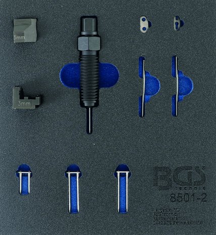 Ergänzungsset für Steuerkettennietgerät (BGS 8501), passend für 3 mm Kettenstifte