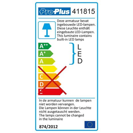 Aufbauleuchte 24-Leds 12V 320lm 38x208x127mm