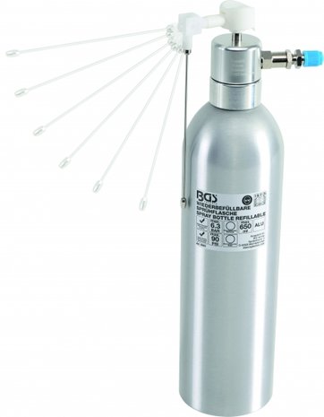 Druckluft-Spruhflasche Aluminiumausfuhrung 650 ml