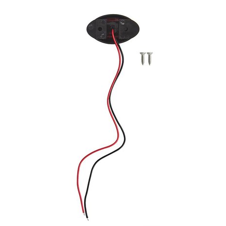 Breitenleuchte 10-30V rot weiß 60x34mm LED
