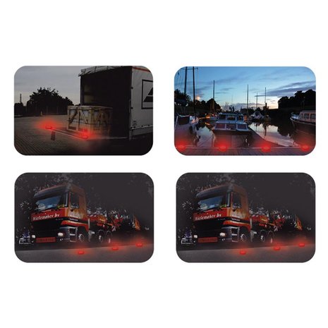 Warnscheibe 16+8LED orange