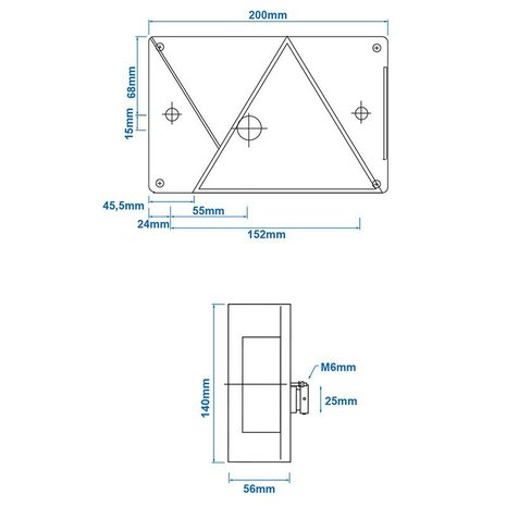Aspock Multipoint IV Ruckleuchte rechts