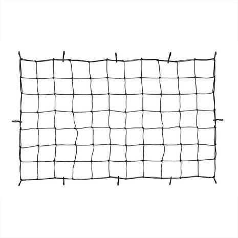 Elastisches Anhänger- und Gepäcknetz 90x150cm mit Kunststoffhaken