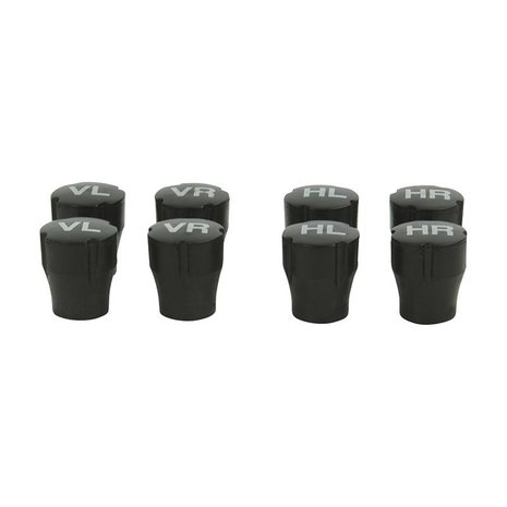 Ventilkappen zur Reifenmarkierung  8er-Set