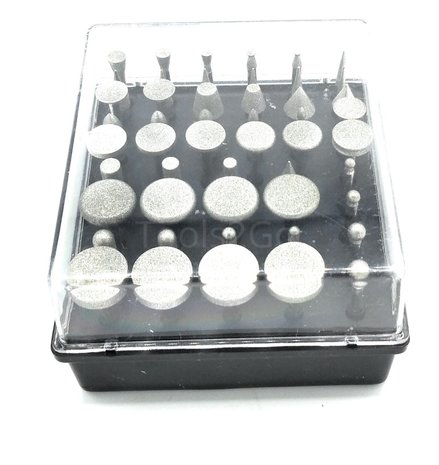 Diamant-Schleifwerkzeug-Set, 50 Stück 3 mm Schaft