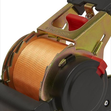 Zurrgurt mit Ratsche + 2 Haken 450cm 750kg automatisches Aufrollen