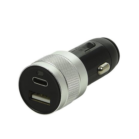 USB Ladegerät Typ A + C zweifach 12V/24V 3100mA