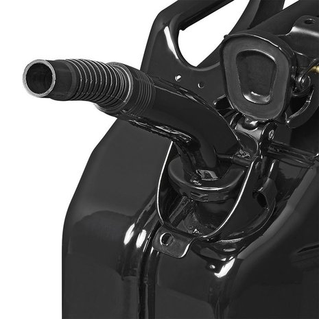 Ausgießer metall schwarz flexibel geeignet für Benzin und Diesel