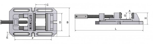 Universalbohrschelle industriell 490x280x135mm