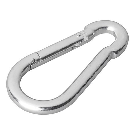 Karabinerhaken Metall 8x80mm x10 Stuck