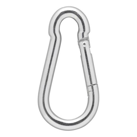 Karabinerhaken Metall 8x80mm x10 Stuck
