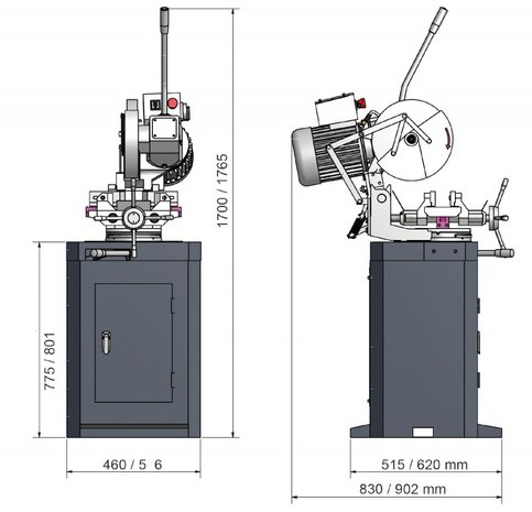 Sägequerschnitt 315mm