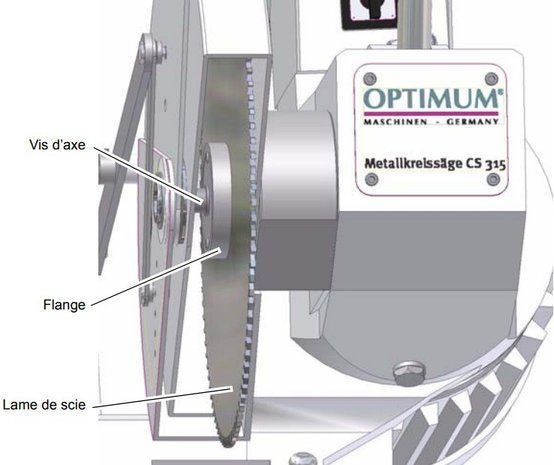 Sägequerschnitt 315mm