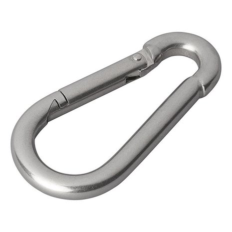 Edelstahl Karabinerhaken 8x80mm x10 Stuck