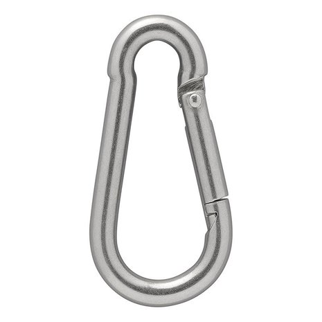 Edelstahl Karabinerhaken 8x80mm x10 Stuck
