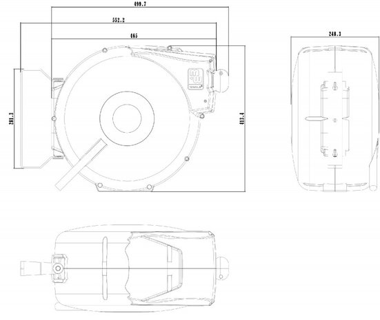 Luftspule 14 m - 3/8