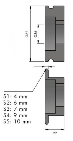 Manuelles Frontgerät 1,2x140mm