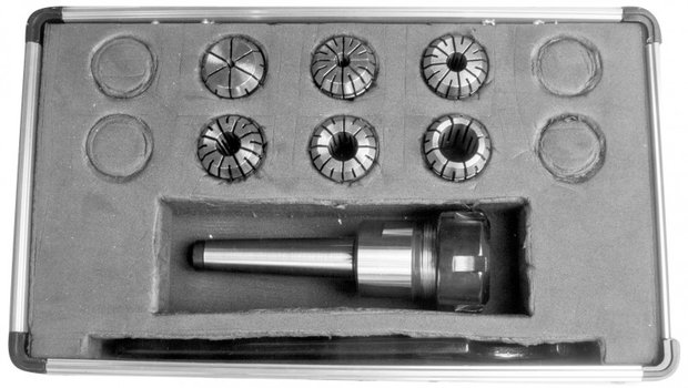 Koffer- und Spannzangenhalter inkl. Spannzangen