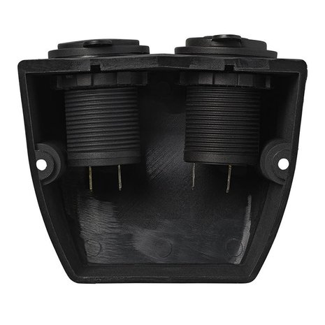 Aufputz-Set: DIN-Buchse + USB-Anschluss doppelt Typ A 2x2100mA