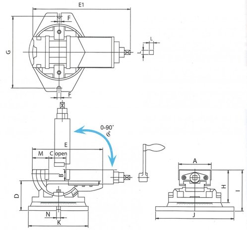 Mechanische 2-Achsen-Maschinenklemme 160mm