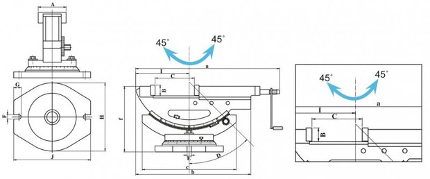 Mechanische 2-Achsen-Maschinenklemme - super offen 110mm