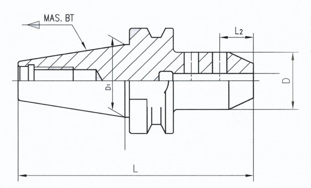 Ausgewogener Schweißerhalter MAS403 BT40