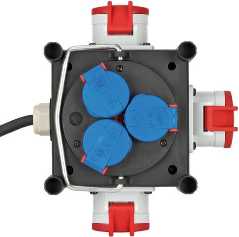 Kompakter Strömungsteiler aus Gummi BSV 3 LS E/16 2 IP44 1m H07RN-F 5G1.5