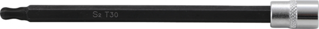 Steckschlüssel-Bit 6,3 mm (1/4) T-Profil (für Torx) mit Kugelkopf T30
