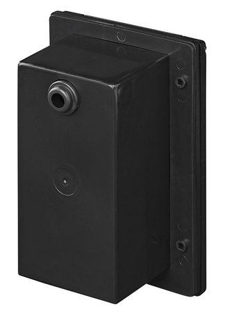 CEE-Anbaudose eckig schwarz