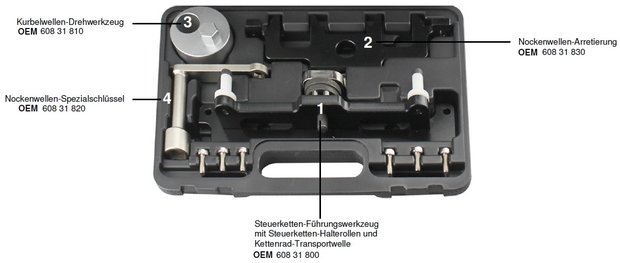 Steuerkettenhalter für Mercedes Motor 651