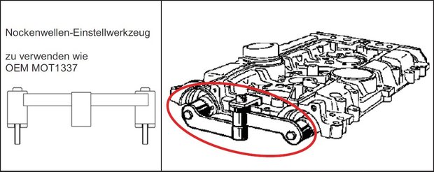 Motor-Einstellwerkzeug-Satz für Renault, Volvo, Ford 16V, 20V Benzin