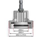 Adapter Nr. 9 für Art. 8027, 8098 für Audi, BMW, Porsche, VW